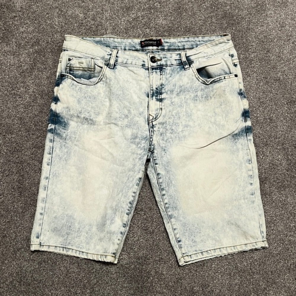 South Pole White Washed Jean Shorts Size 34